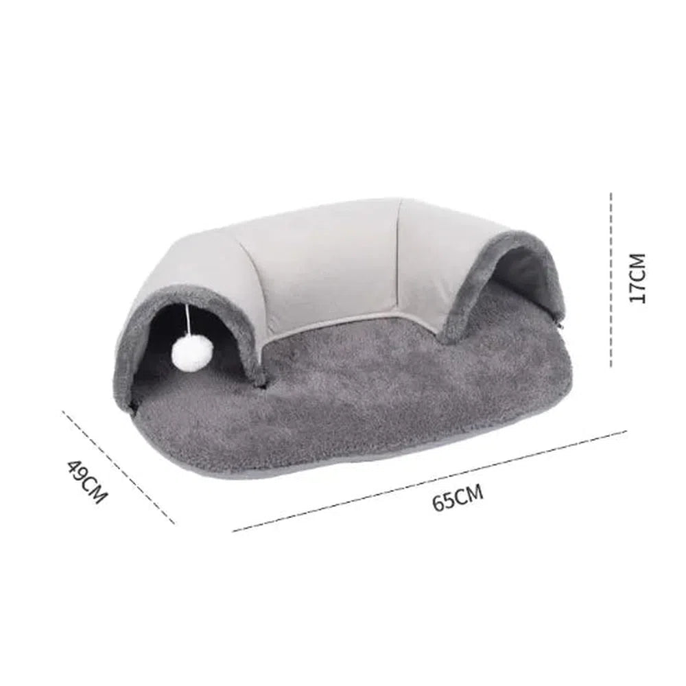 Plush Cat Nest Tunnel - For Our Little One