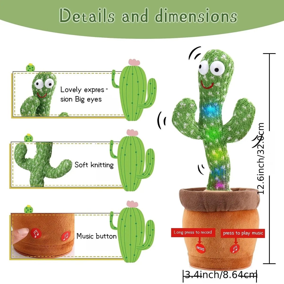 Rhythmic Serenade Dancing Cactus - For Our Little One